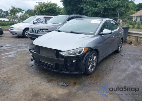 2017 Hyundai Elantra Limited from USA, damaged, VIN 5NPD84LF0HH026887